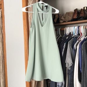 Chiffon mint dress
